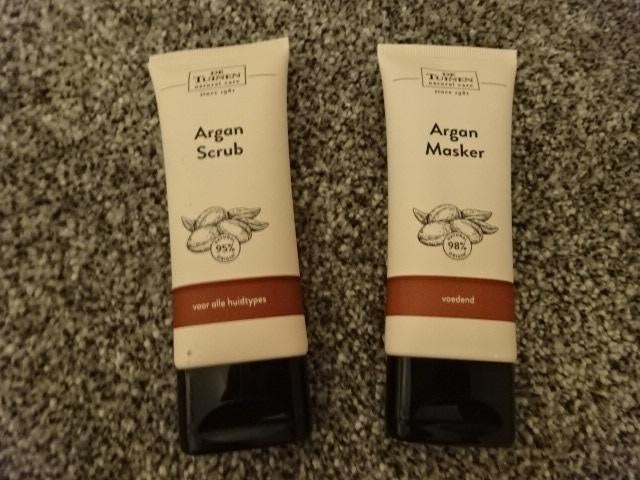 De Tuinen Argan Scrub en Argan Masker / 75 ml / NIEUW, Sieraden, Tassen en Uiterlijk, Uiterlijk | Gezichtsverzorging, Ophalen of Verzenden