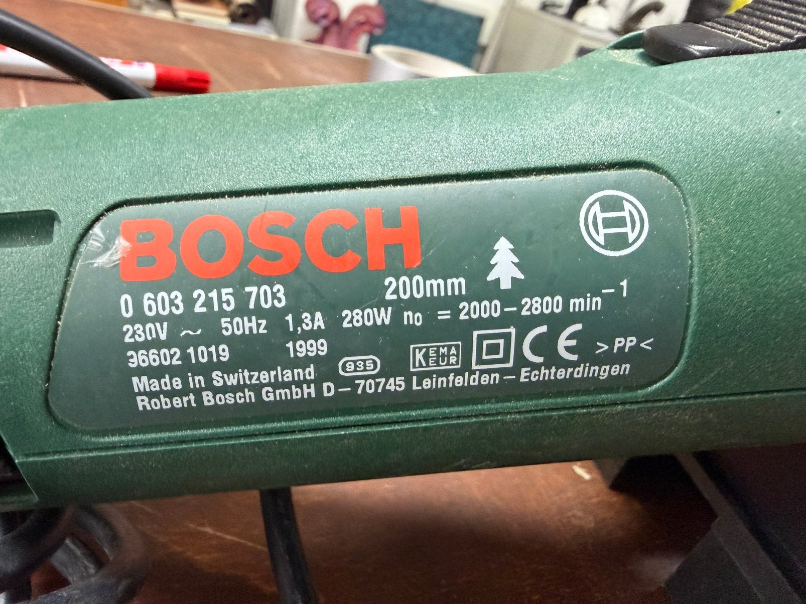 Bosch PFS 280E. Fijnzaag machine. Kapzaag, Decoupeerzaag, Ophalen of Verzenden, Zo goed als nieuw, 30 tot 70 mm