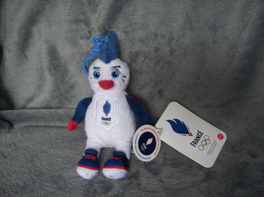 Pluche haan sleutelhanger Frans Olympisch team 2024 Parijs, Ophalen of Verzenden, Nieuw, Sport