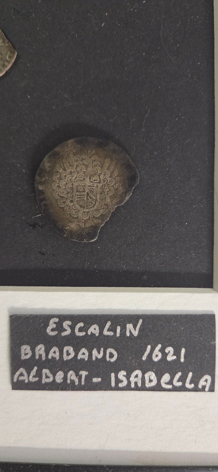 Escalin Brabant 1621 Albert-Isabella Zilveren Munt, Ophalen of Verzenden, Zilver, Losse munt, Zilver