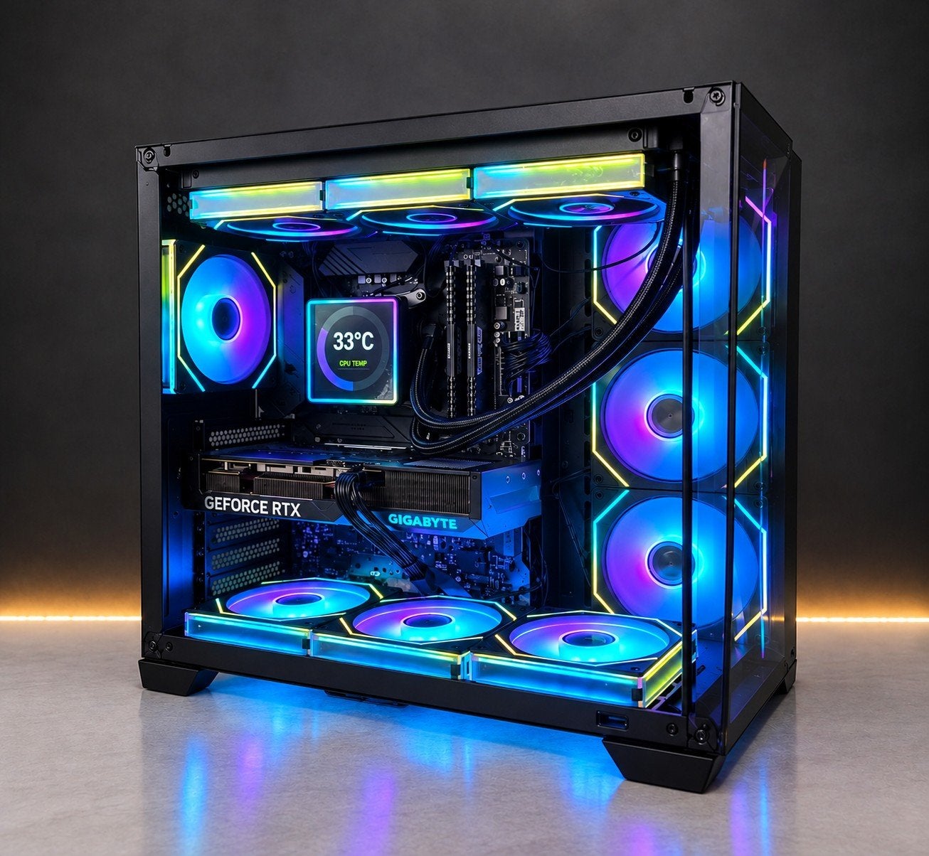 Gaming PC RTX 4070 | Ryzen 7 5700X3D | 32GB RAM | 1TB SSD, Computers en Software, Ophalen, 1 TB SSD, 32 GB, Custom Build