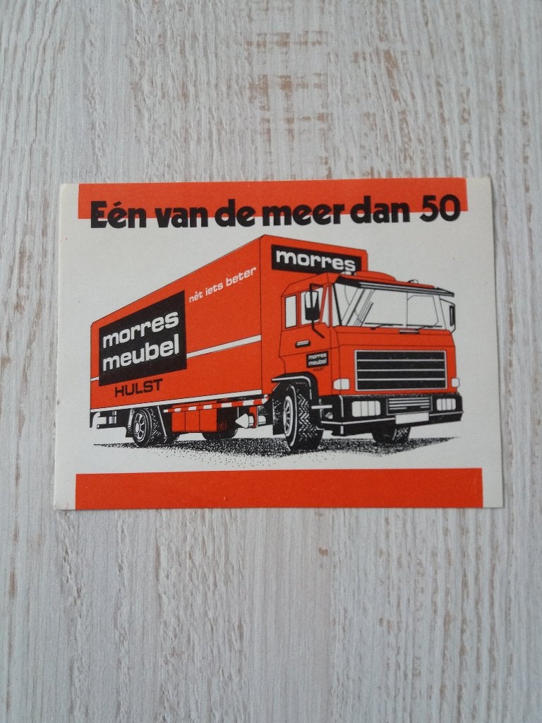 sticker morres meubel te Hulst, Ophalen of Verzenden, Zo goed als nieuw, Bedrijf of Vereniging