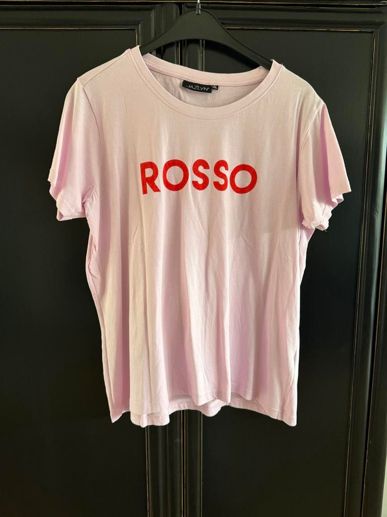Jazlyn T-shirt lila met rode opdruk, maat XXL, zgan, Kleding | Dames, Paars, Maat 46/48 (XL) of groter, Ophalen of Verzenden, Zo goed als nieuw