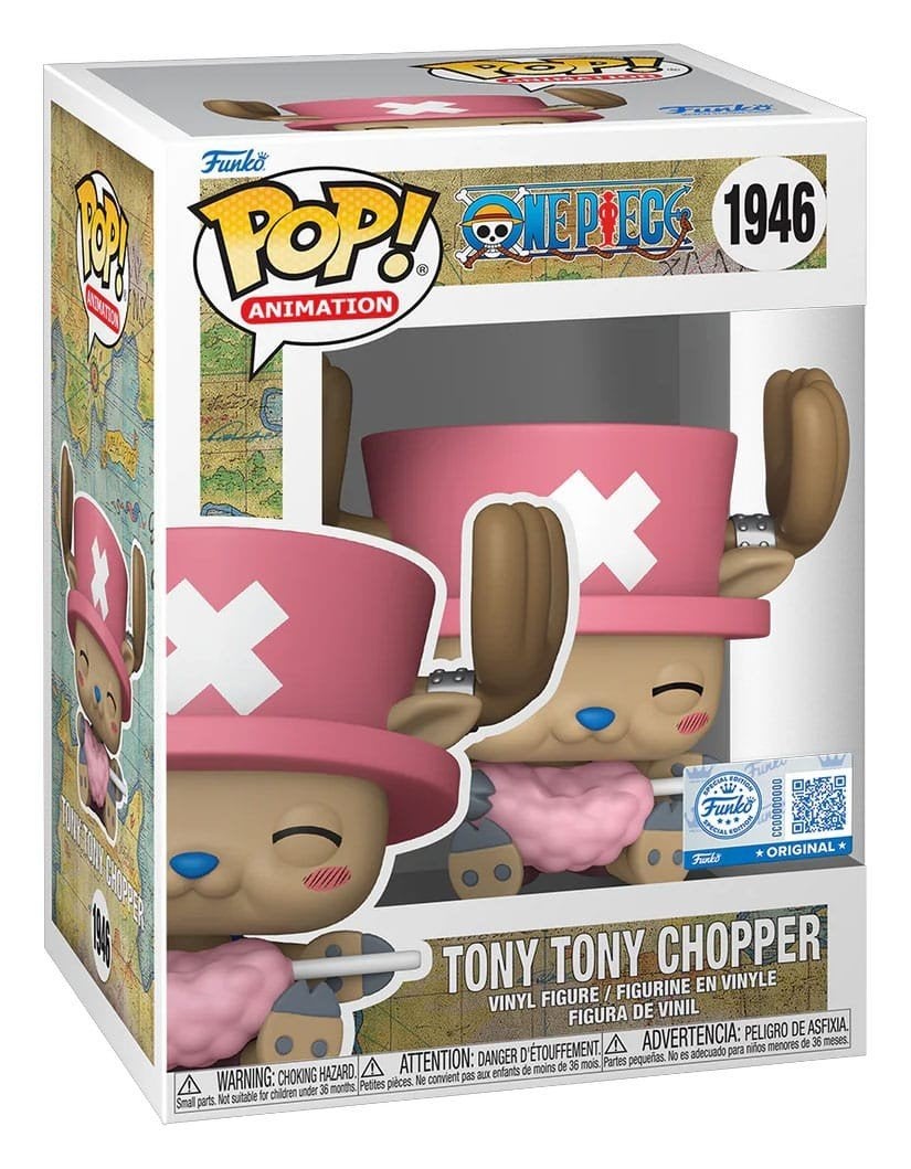 Funko POP! One Piece - Tony Tony Chopper with Cotton Candy, Verzamelen, Poppetjes en Figuurtjes, SupportEMEA@funko.com, Funko