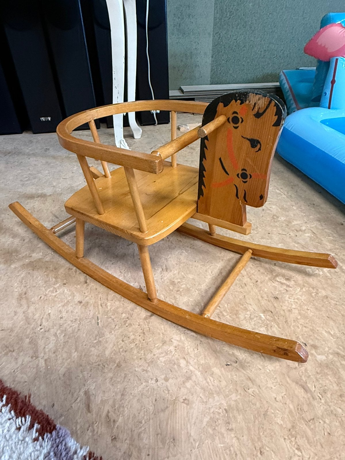 Houten ‘old skool’ hobbelpaard, Ophalen, Gebruikt
