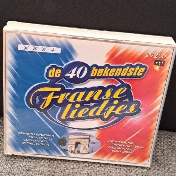 2 cd box  de 40 bekendste franse liedjes, Boxset, Ophalen of Verzenden, Zo goed als nieuw, Pop