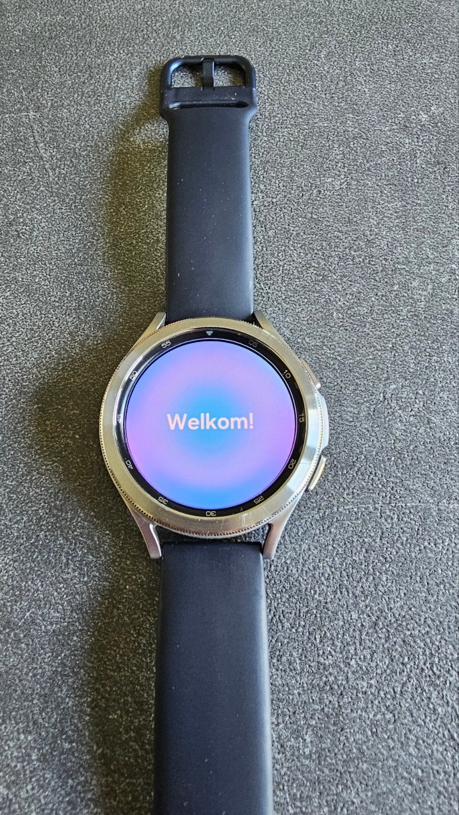 Samsung Galaxy Watch 4 Classic Zilver + extra bandje, Ophalen, Afstand, Gebruikt, Samsung ⌚️