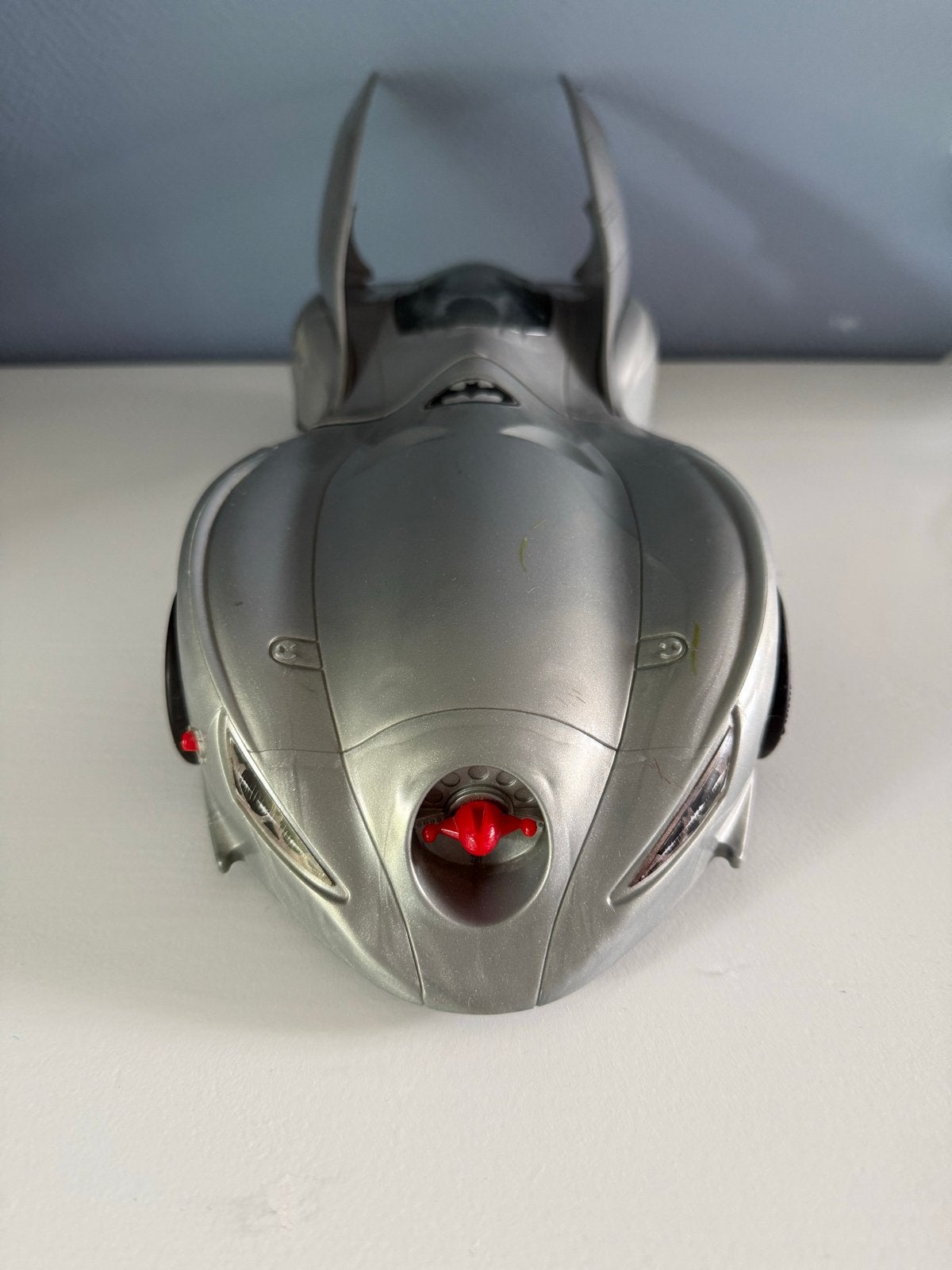Vintage Batman Batmobile Speelgoedauto - Zilver, Ophalen of Verzenden, Gebruikt