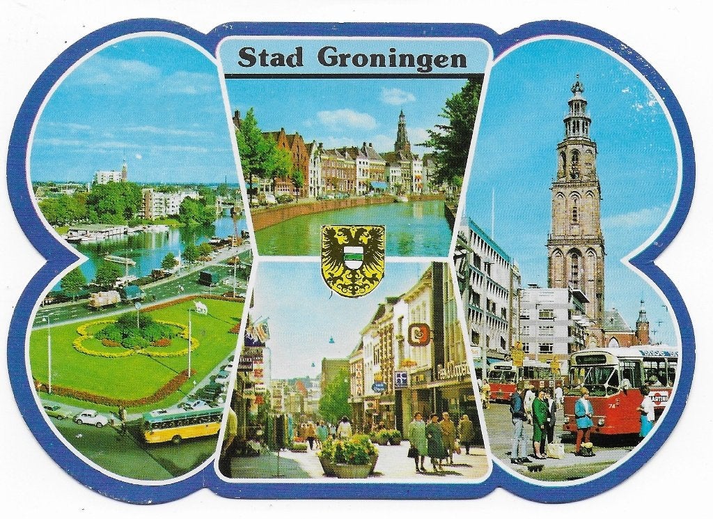 Stad Groningen Gelopen Ansichtkaart ( B5678 ), Ophalen of Verzenden, 1980 tot heden, Zuid-Holland