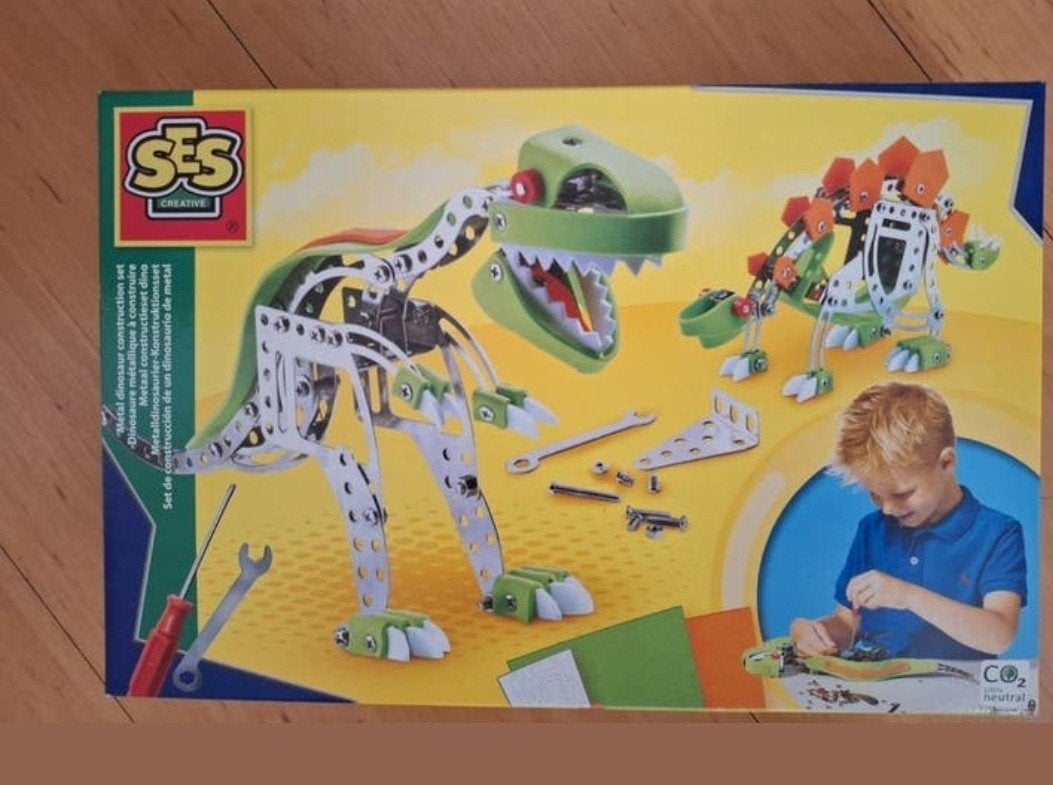 SES Creative Metalen Dinosaurus Bouwpakket - Nieuw, Ophalen of Verzenden, Nieuw, Bouwen