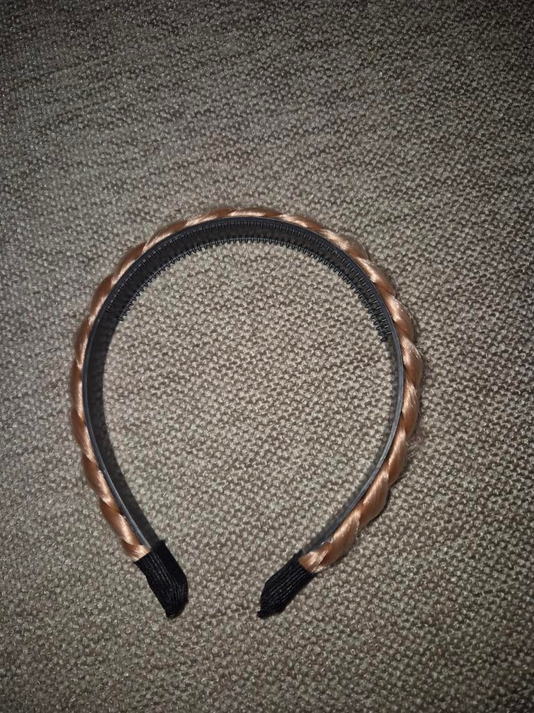 Gevlochten haarband in blonde tint, Onbekend, Ophalen of Verzenden, Zo goed als nieuw