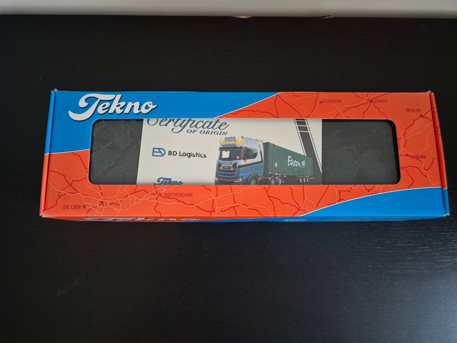 Tekno BD Logistics, Hobby en Vrije tijd, Modelauto's | 1:50, Verzenden, Zo goed als nieuw, Bus of Vrachtwagen, Tekno