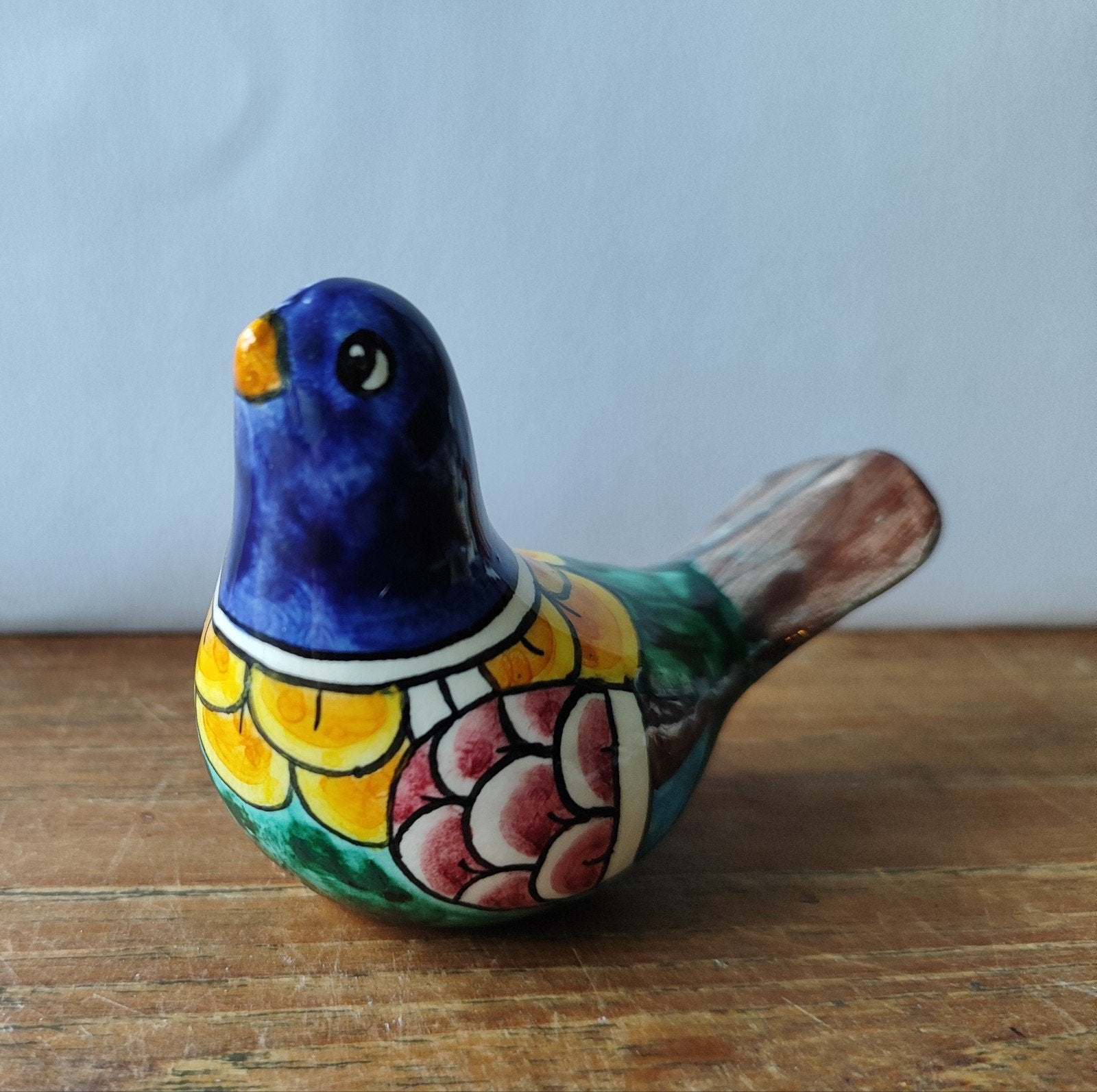 Vintage majolica vogel (Deruta), Ophalen of Verzenden