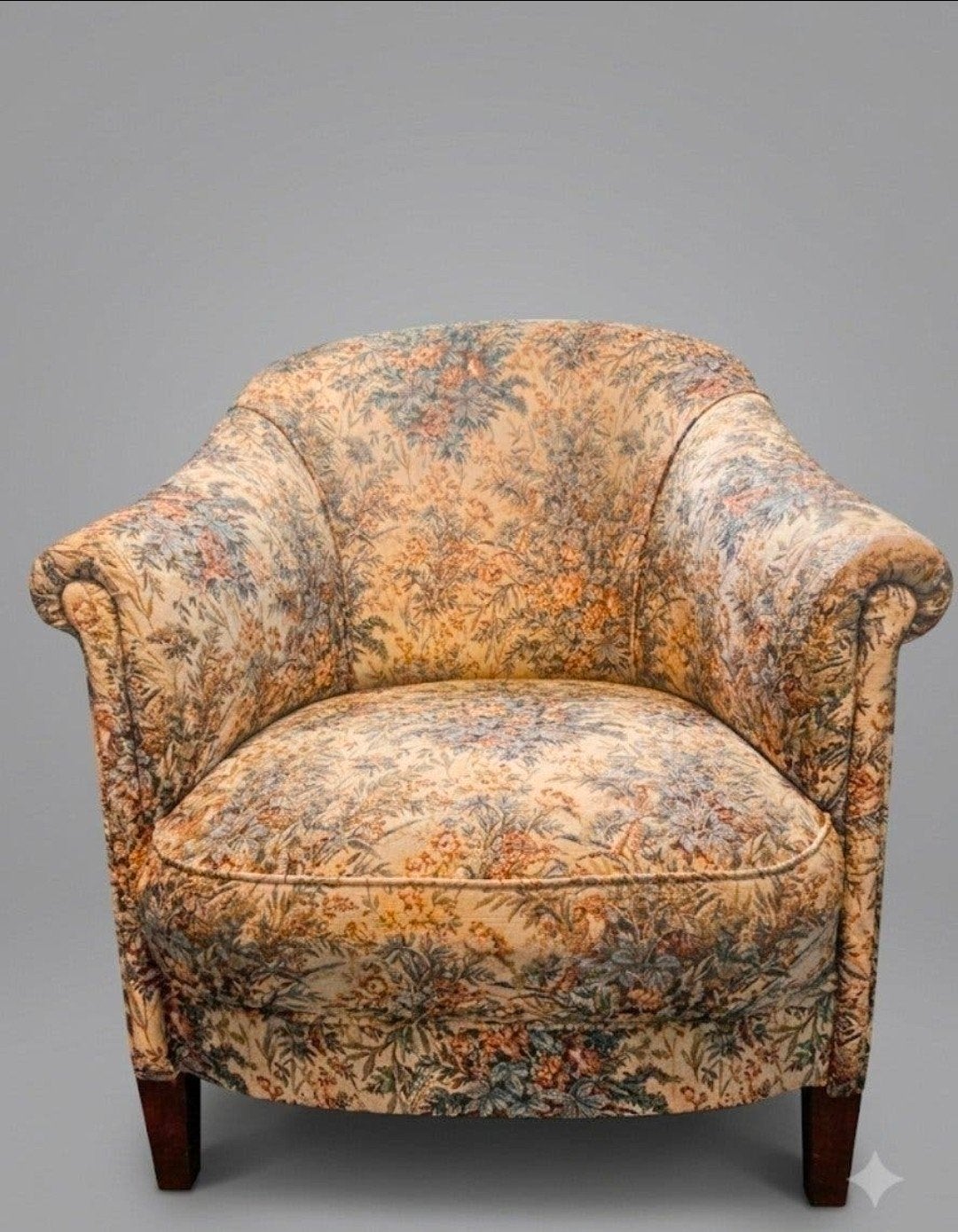 Vintage fauteuil met bloemenprint, Ophalen