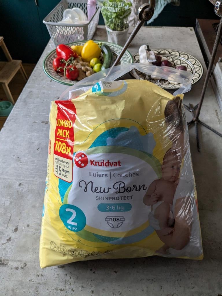 Gratis Kruidvat New Born Luiers Skinprotect Maat 2 (3-6 kg), Ophalen, Nieuw