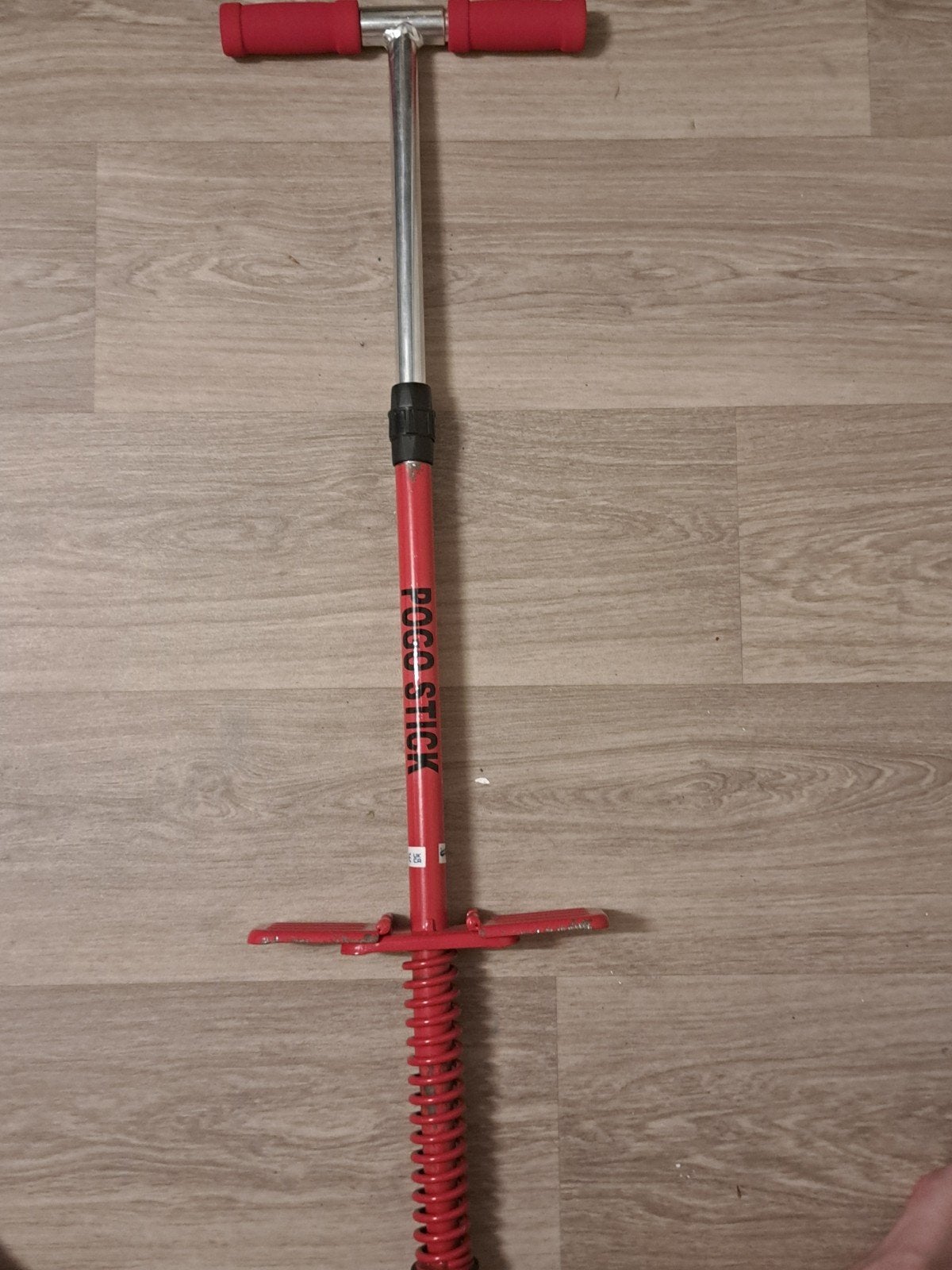 Rode Pogostick met gebruikerssporen, Ophalen of Verzenden, Gebruikt, Pogo Stick