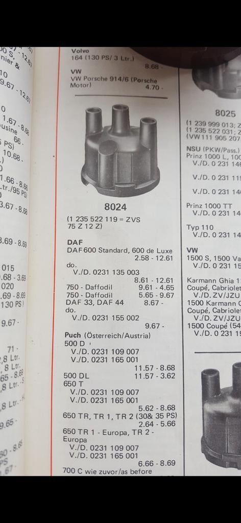 Verdeelkap voor Daf Daffodil, Ophalen of Verzenden