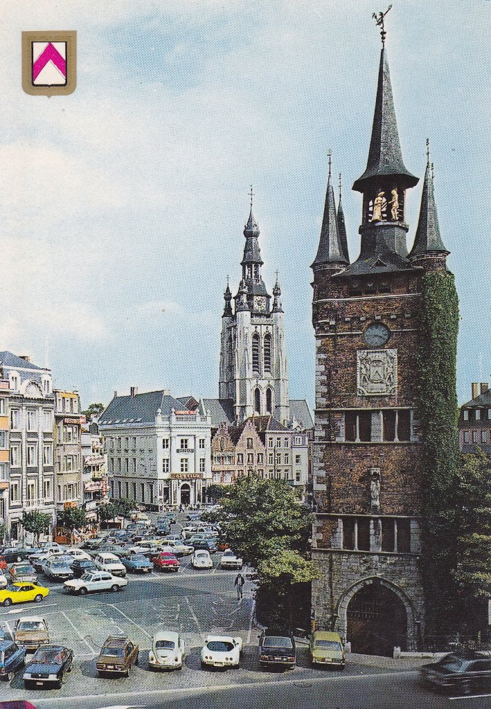Kortrijk met auto's Chevrolet corvette C3, Ophalen of Verzenden, 1960 tot 1980, Gelopen, West-Vlaanderen