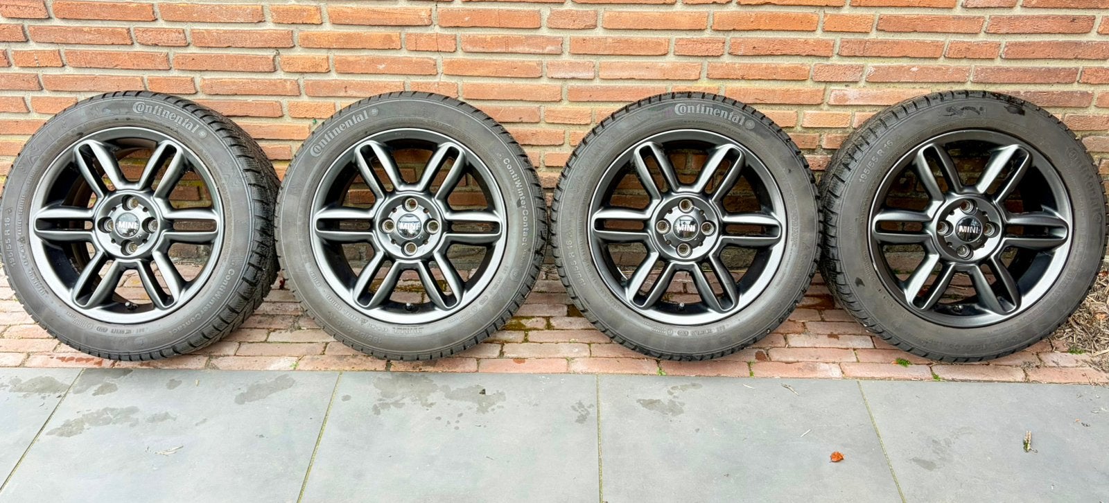 Mini R55/R56/R57/R58/R59 Winterset, Ophalen, Gebruikt, 16 inch, Banden en Velgen