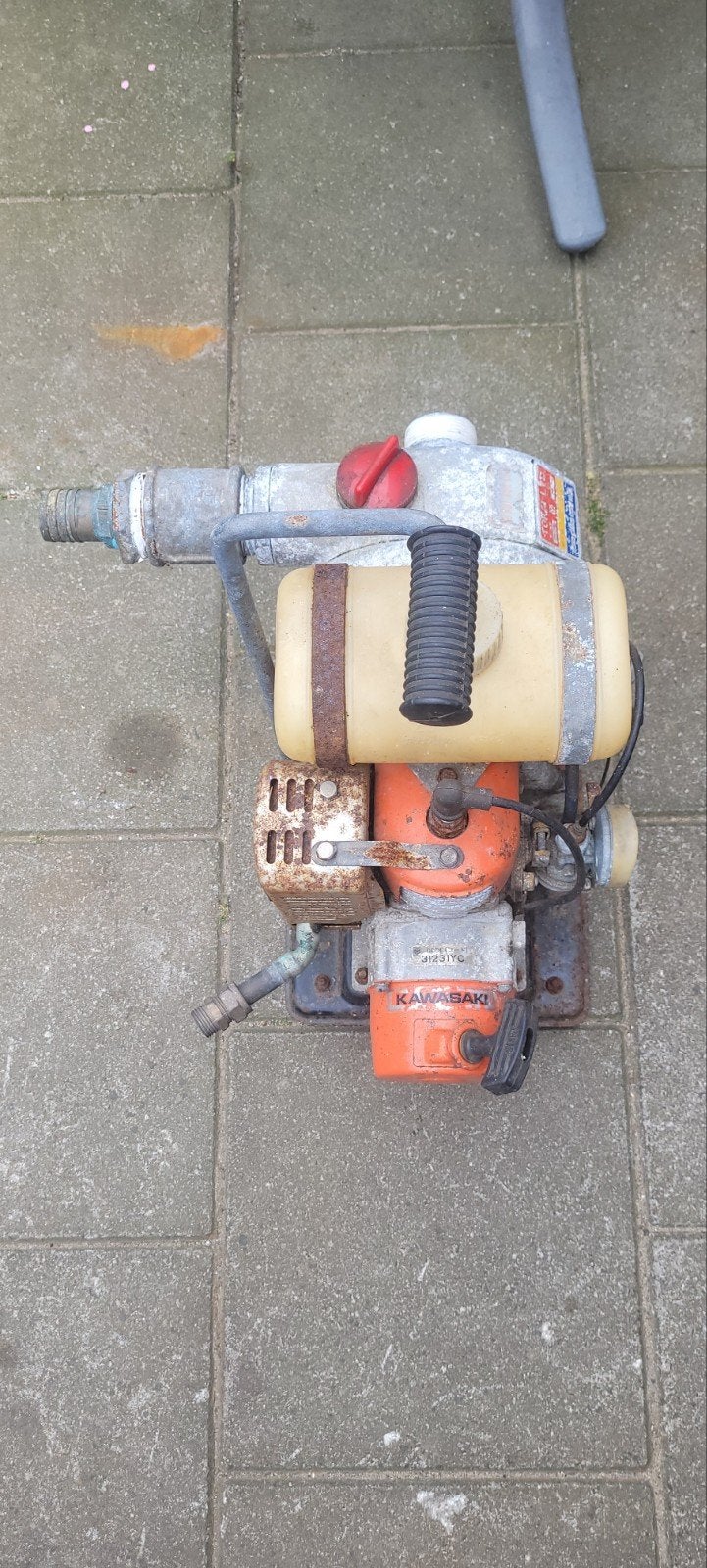 Kawasaki waterpomp, Ophalen, Gebruikt, Kolomboormachine