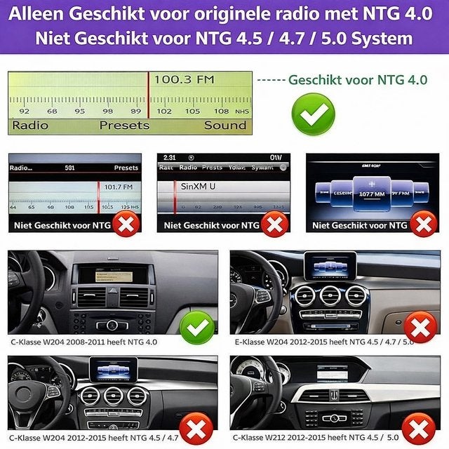 Mercedes Benz C E Klasse GLK SLK 2009-2011 NTG 4.0 Carplay, Aycar, Nieuw, Ophalen of Verzenden, Aycar