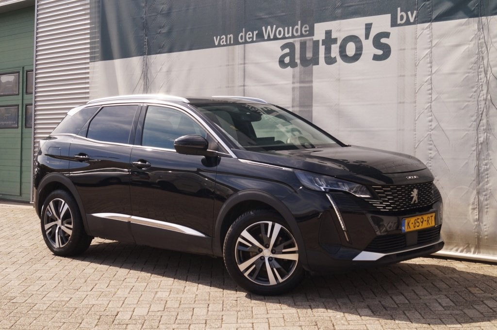 Peugeot 3008 1.2 PureTech Blue Lease Allure -NAVI-ECC-, Auto's, Voorwielaandrijving, Gebruikt, 1199 cc, Leder en Stof