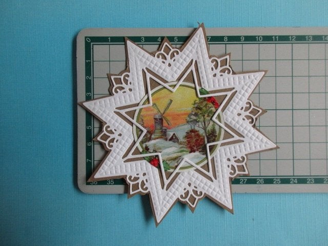 204 KERST opleg setje ster / kant en klaar geplakt, Hobby en Vrije tijd, Kaarten | Zelf maken, Verzenden, Nieuw, Kerst, Overige typen