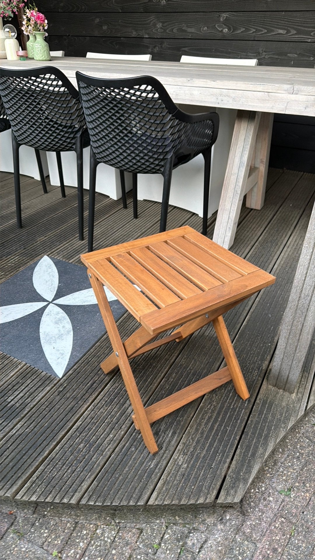 Inklapbaar tuintafeltje, Ophalen, Zo goed als nieuw, Inklapbaar