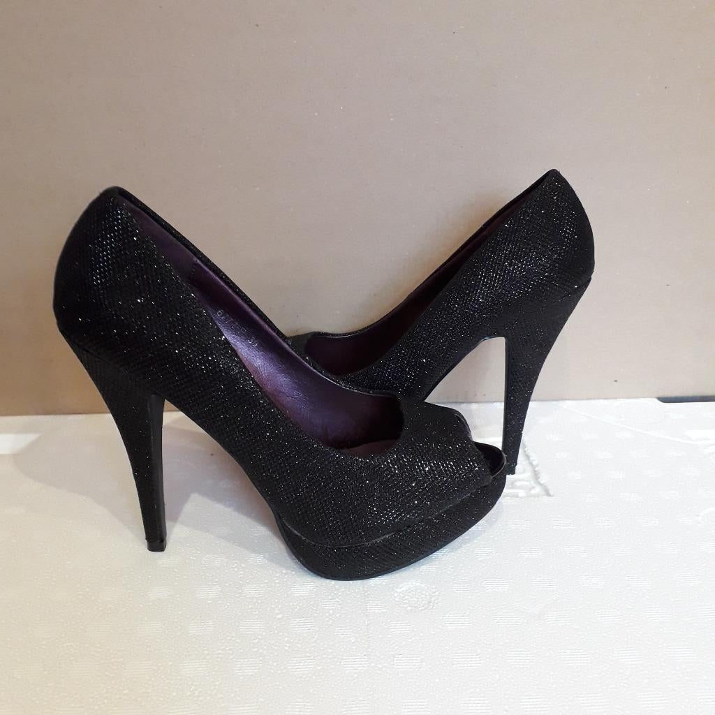 schoenen 39, Schoenen met lage hakken, Verzenden, Zwart, Nieuw