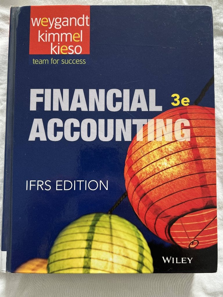 Financial Accounting 3e IFRS – Weygandt Kimmel Kieso, Boeken, Jerry J. Weygandt, Zo goed als nieuw, Gamma, HBO