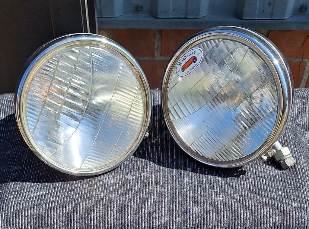 Original headlights Ford Model A Twolite Headlamp, 1927-1929, Auto-onderdelen, Gebruikt, Amerikaanse onderdelen, ., Ophalen of Verzenden