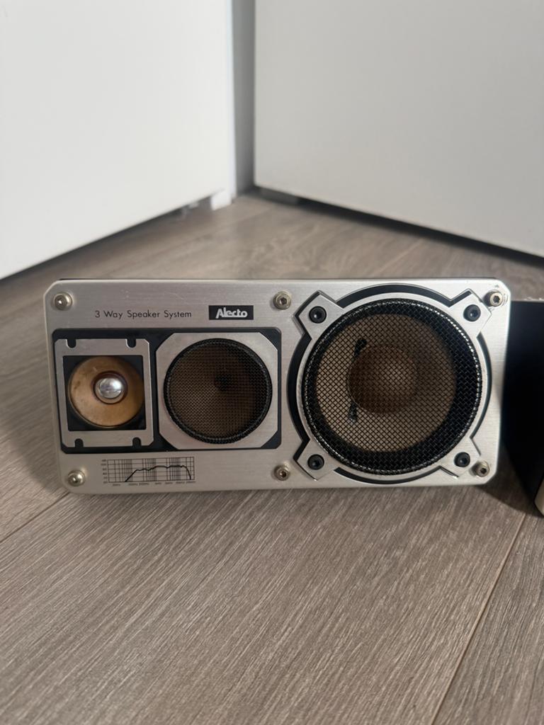 Speakers Alecto  3 way system, Audio, Tv en Foto, Luidsprekers, Ophalen, 120 watt of meer, Front, Rear of Stereo speakers, Overige merken