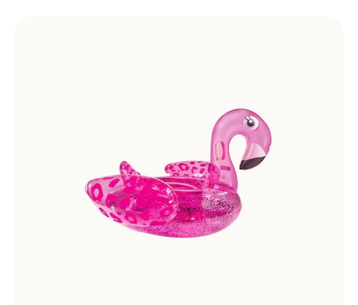 Swim essentials Opblaasbare Roze neon Flamingo met Glitter, Ophalen of Verzenden, Nieuw