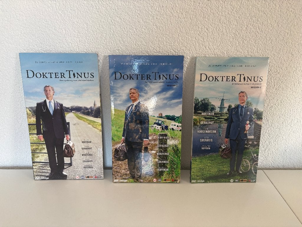 Dokter Tinus, Seizoen 1 t/m 3 (Seizoen 3 nog NIEUW in folie), Cd's en Dvd's, Alle leeftijden, Ophalen of Verzenden, Zo goed als nieuw