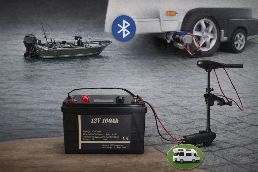 movers lifepo4 SMART Accu 12V 109Ah incl LADER  5 ervaring, Ophalen of Verzenden, Nieuw