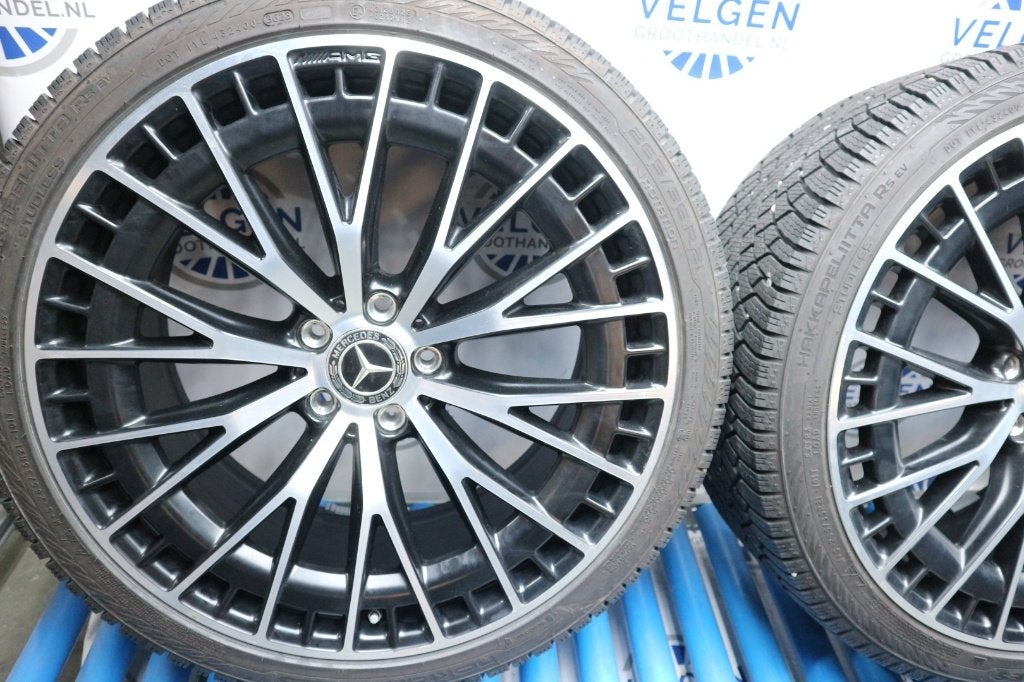 Mercedes EQE AMG-43 AMG-53 velgen 21 inch origineel winter, Gebruikt, 265 mm, Banden en Velgen, Nvt