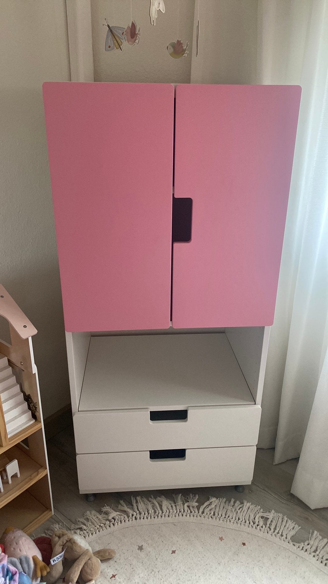 Ikea stuva wit/roze, Ophalen, Minder dan 75 cm, 50 tot 70 cm, 105 cm of meer
