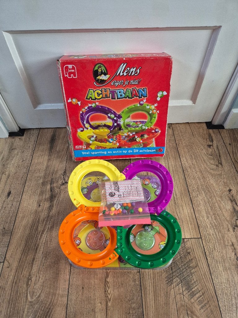 Mini Achtbaan Spel - Race met knikkers, Een of twee spelers, Ophalen of Verzenden, Gebruikt, Jumbo
