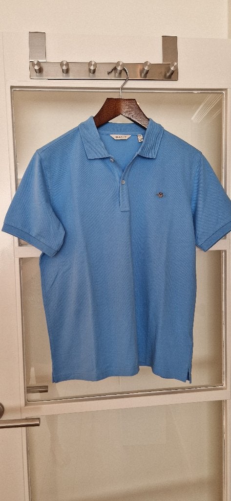 Blauwe Gant polo 176, Ophalen of Verzenden, Zo goed als nieuw, Shirt of Longsleeve, Gant