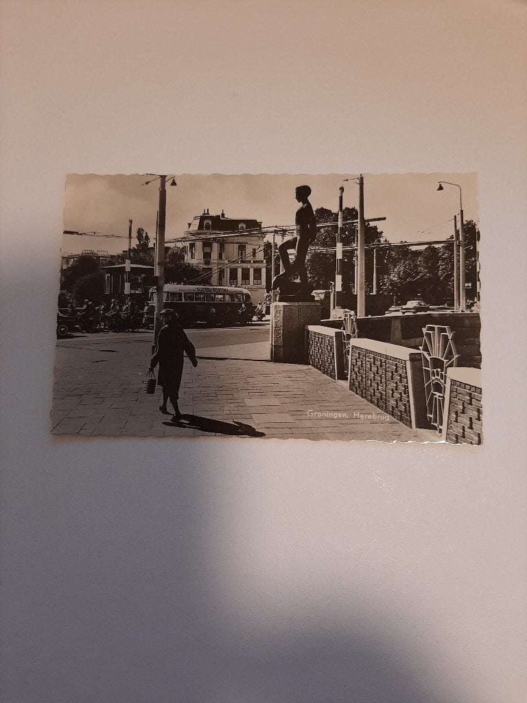 Groningen Herebrug met trolleybus, Verzenden, Voor 1920, Ongelopen, Groningen