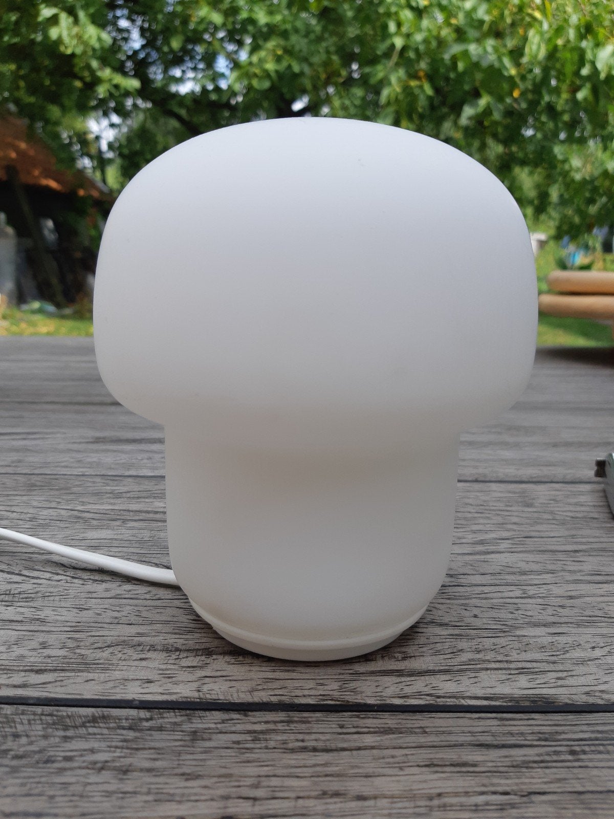 Ikea Tokabo tafellamp, Huis en Inrichting, Lampen | Tafellampen, Vintage, Paddenstoellamp, E14 (klein), Wit