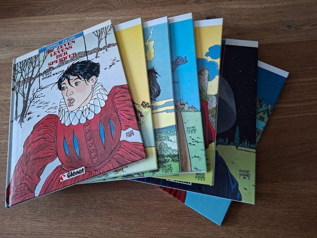 De 7 levens van de Sperwer – gesigneerd door André Juillard, Andre Juillard, Complete serie of reeks, Ophalen of Verzenden, Zo goed als nieuw