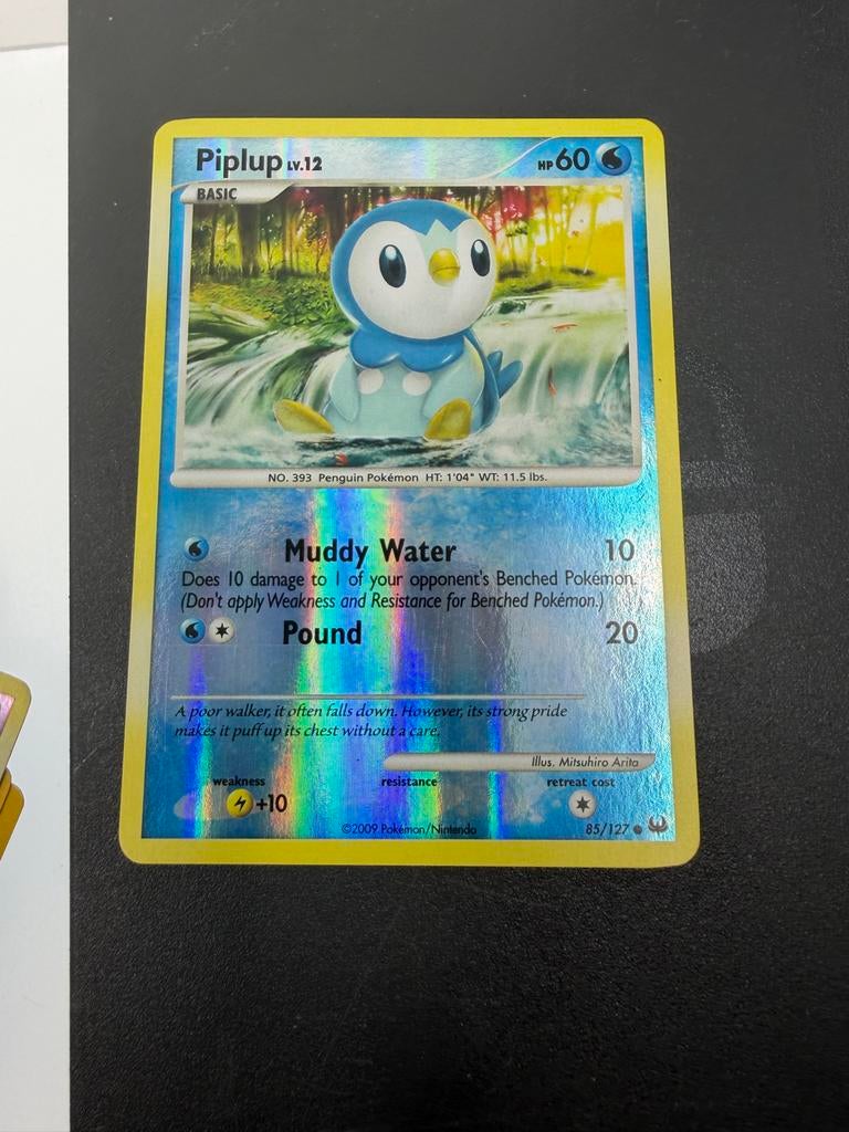 Pokémon Kaart Piplup LV.12 Basic 85/127, Ophalen of Verzenden, Gebruikt, Losse kaart