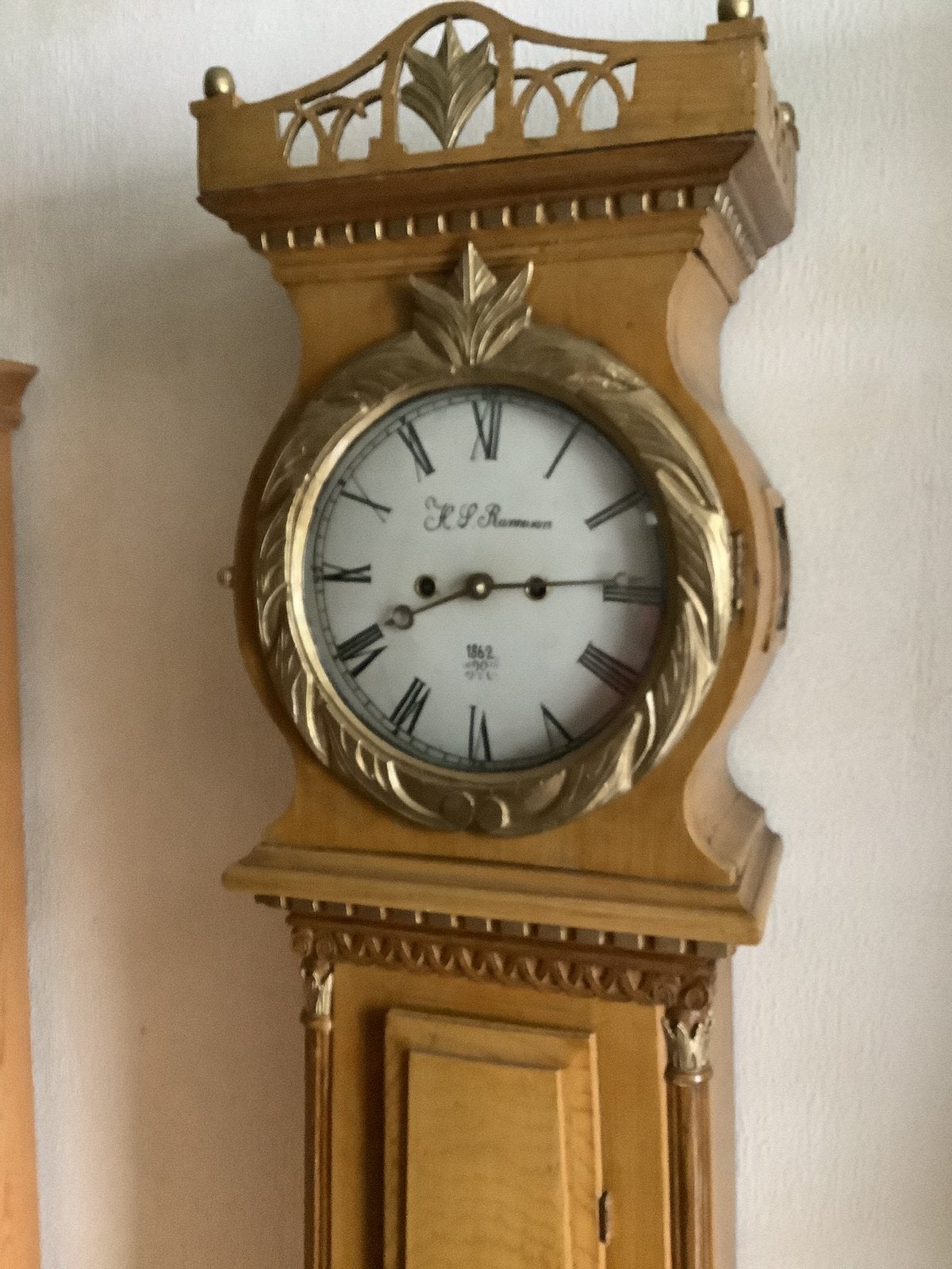 Bornholmer klok , staand uurwerk , in goede werkende staat, Antiek en Kunst, Ophalen