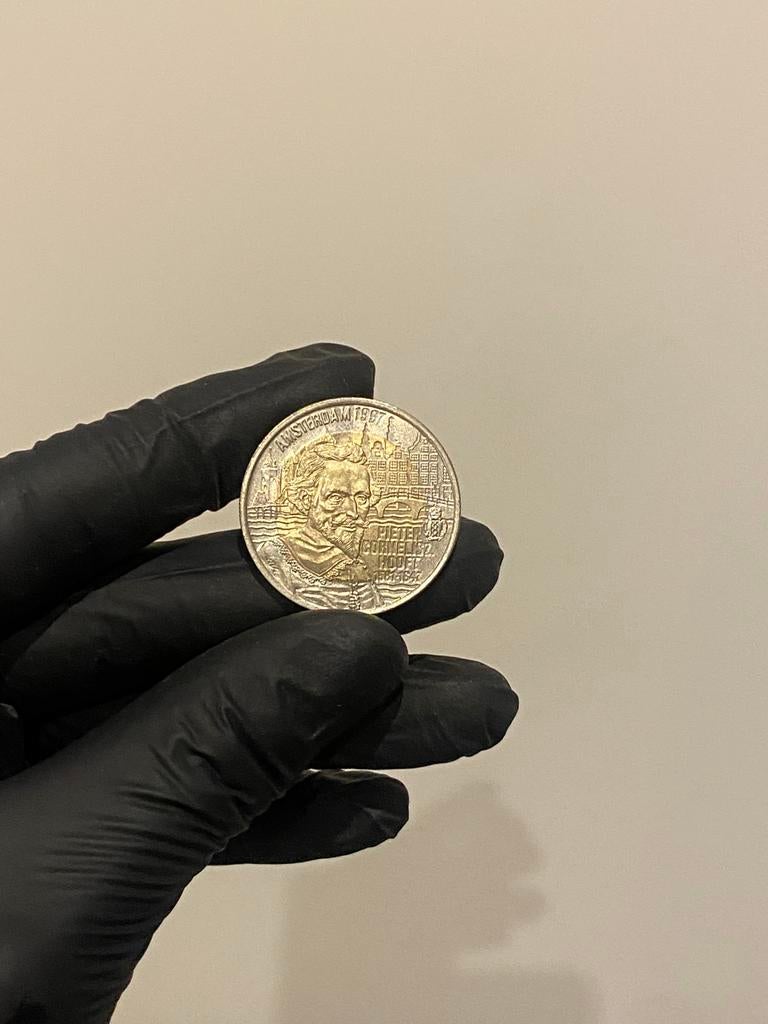 Zilveren Penning Piet Hein 1577-1977, Postzegels en Munten, Koningin Juliana, Zilver, Losse munt, Overige waardes