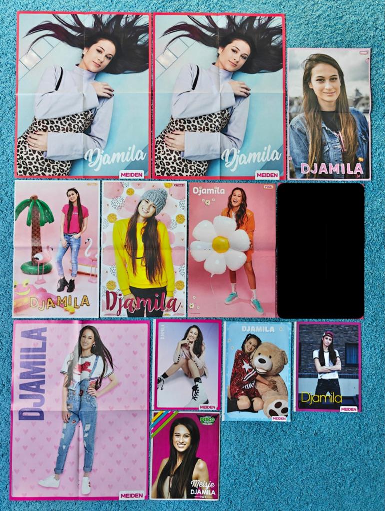 Meisje Djamila poster collectie, Ophalen of Verzenden, Nieuw, Film en Tv