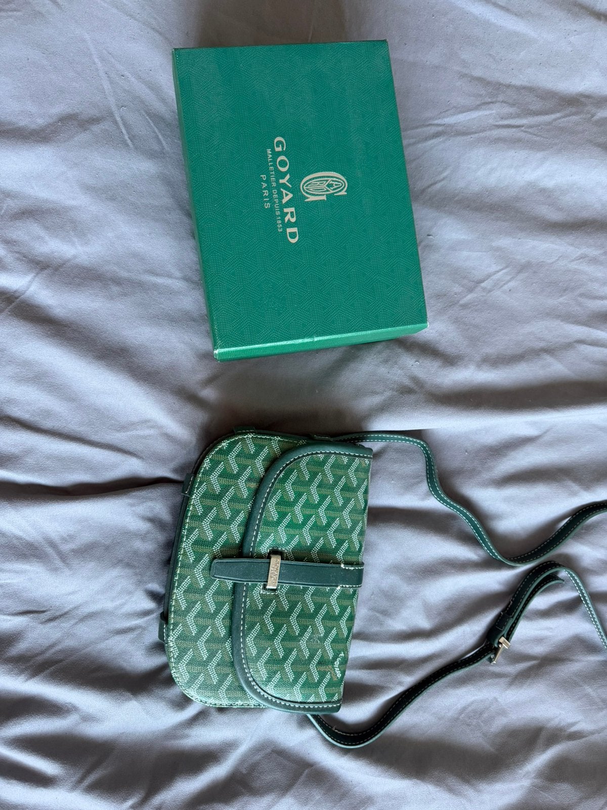 Goyard tas, Ophalen, Nieuw, Groen