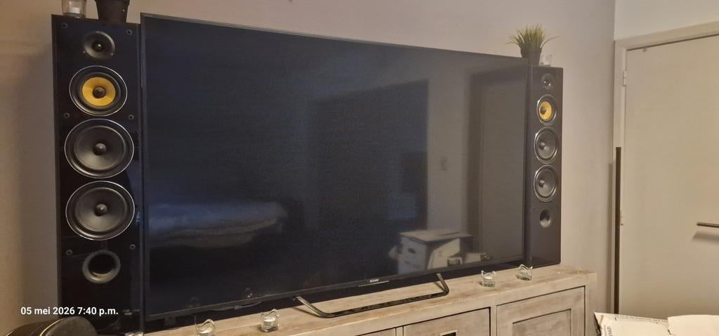 Sony 189cm met Denon surround system, Ophalen of Verzenden, 100 cm of meer, 50 Hz, Samsung
