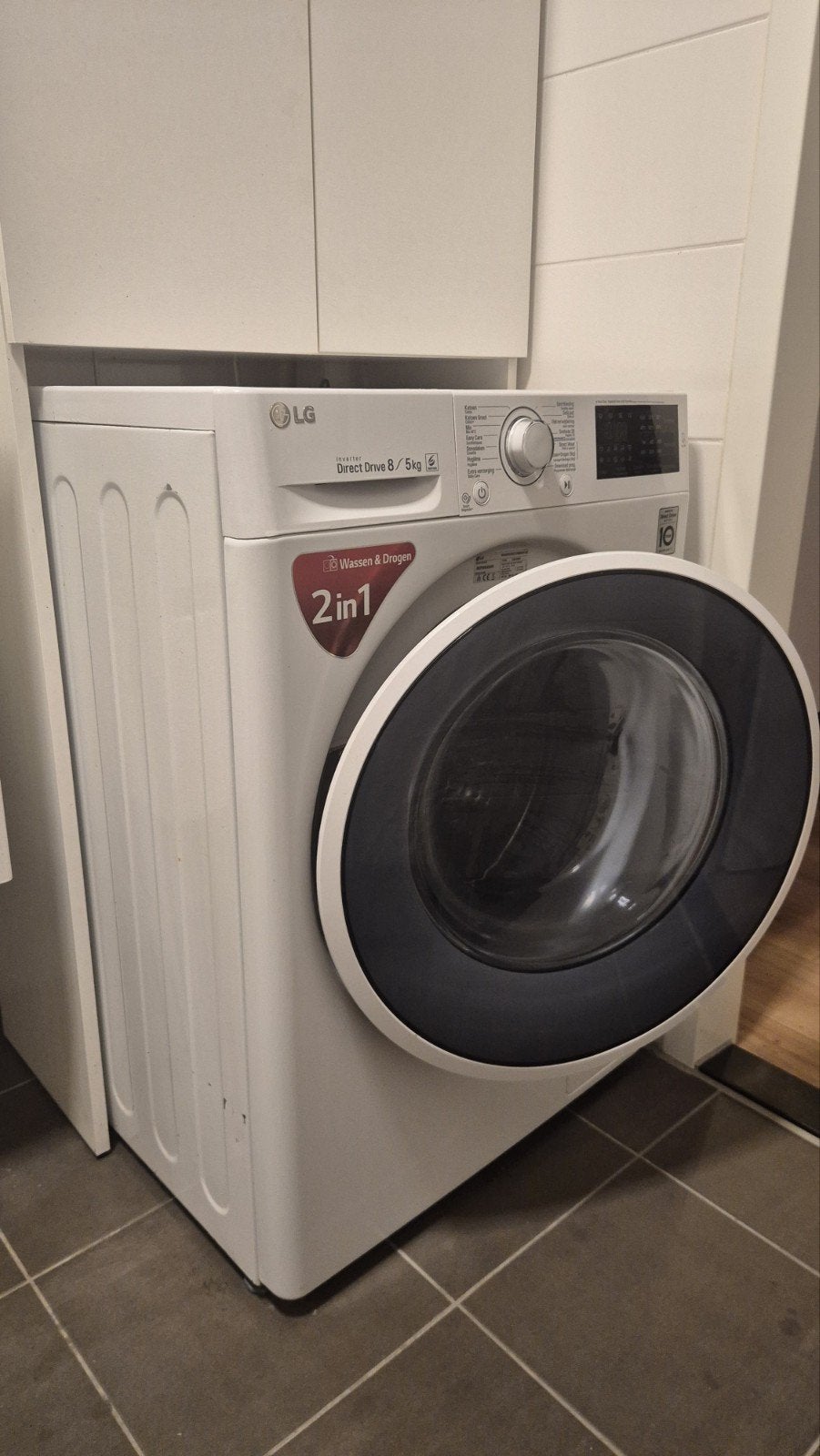 LG Direct Drive 8/5kg 2in1 Wasmachine en Droger