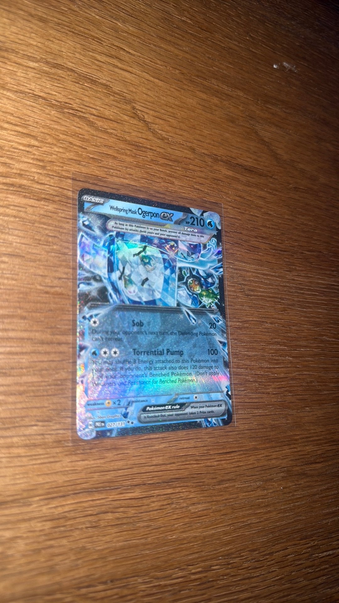 Wellspring mask Ogerpon ex 027/131, Ophalen of Verzenden, Zo goed als nieuw